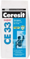 Ceresit СЕ-33 Затирка супер - белая (2 кг)
